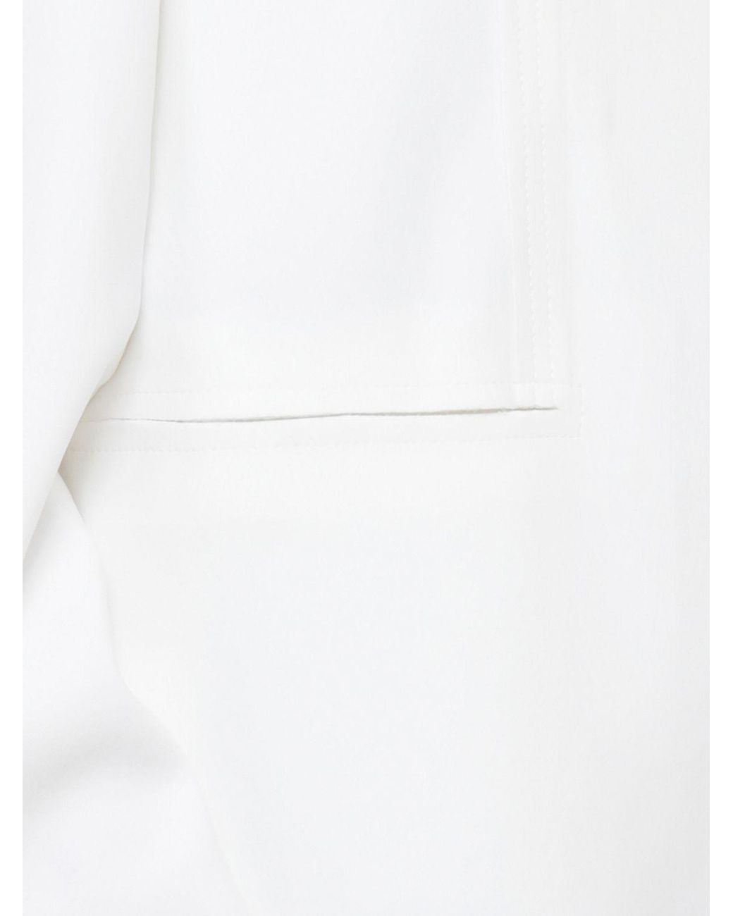 Norma Kamali White Single Breasted Polyester Blazer