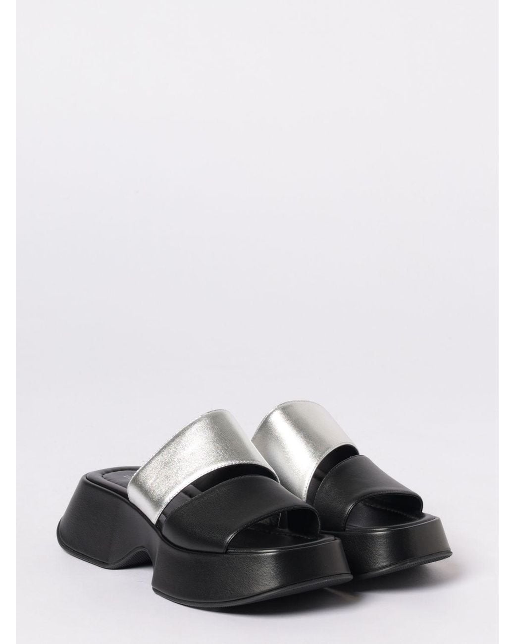 Vic Matié White Vic MatiÉ Leather Sandals