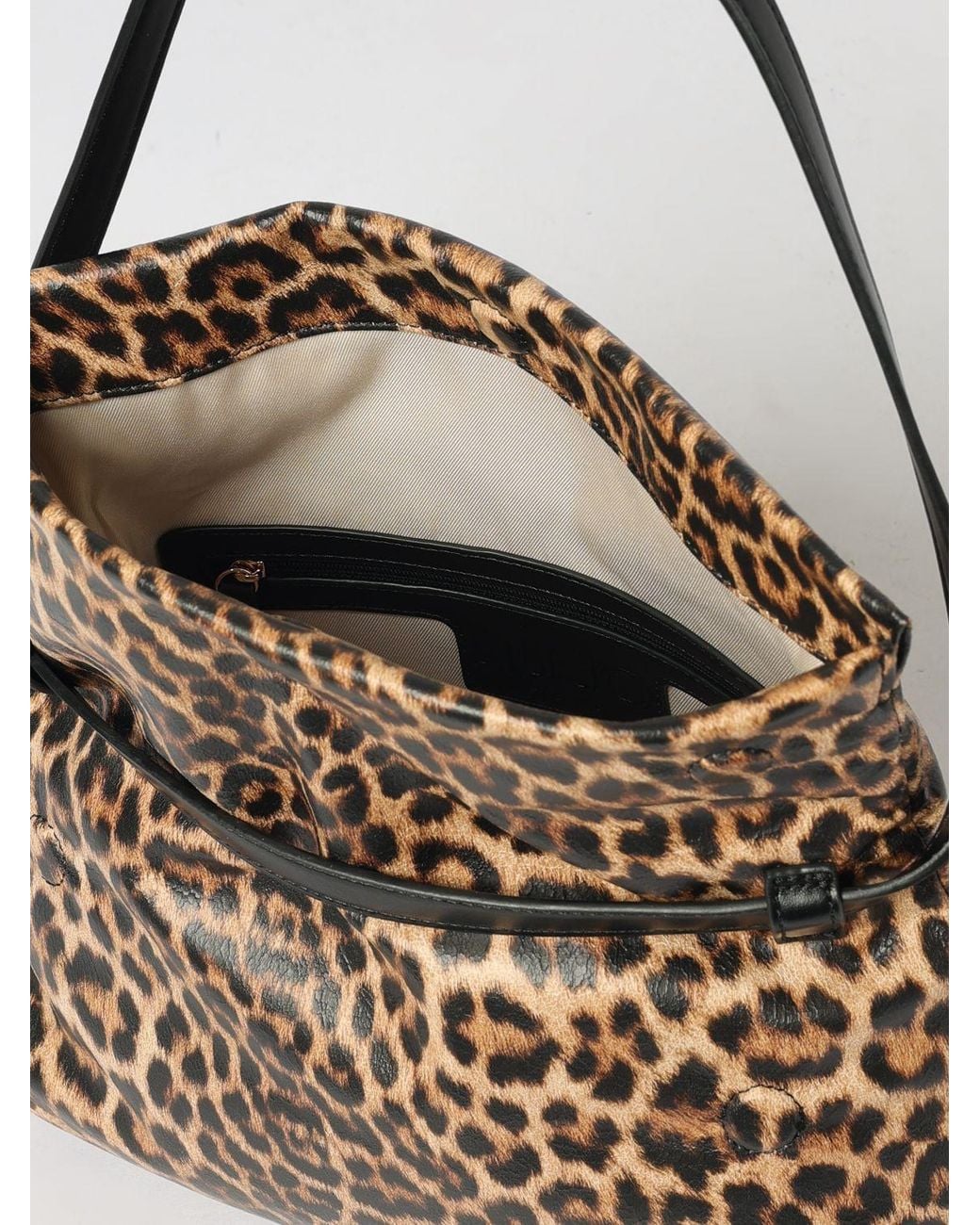 Liu Jo Metallic Animal Print Synthetic Leather Bag