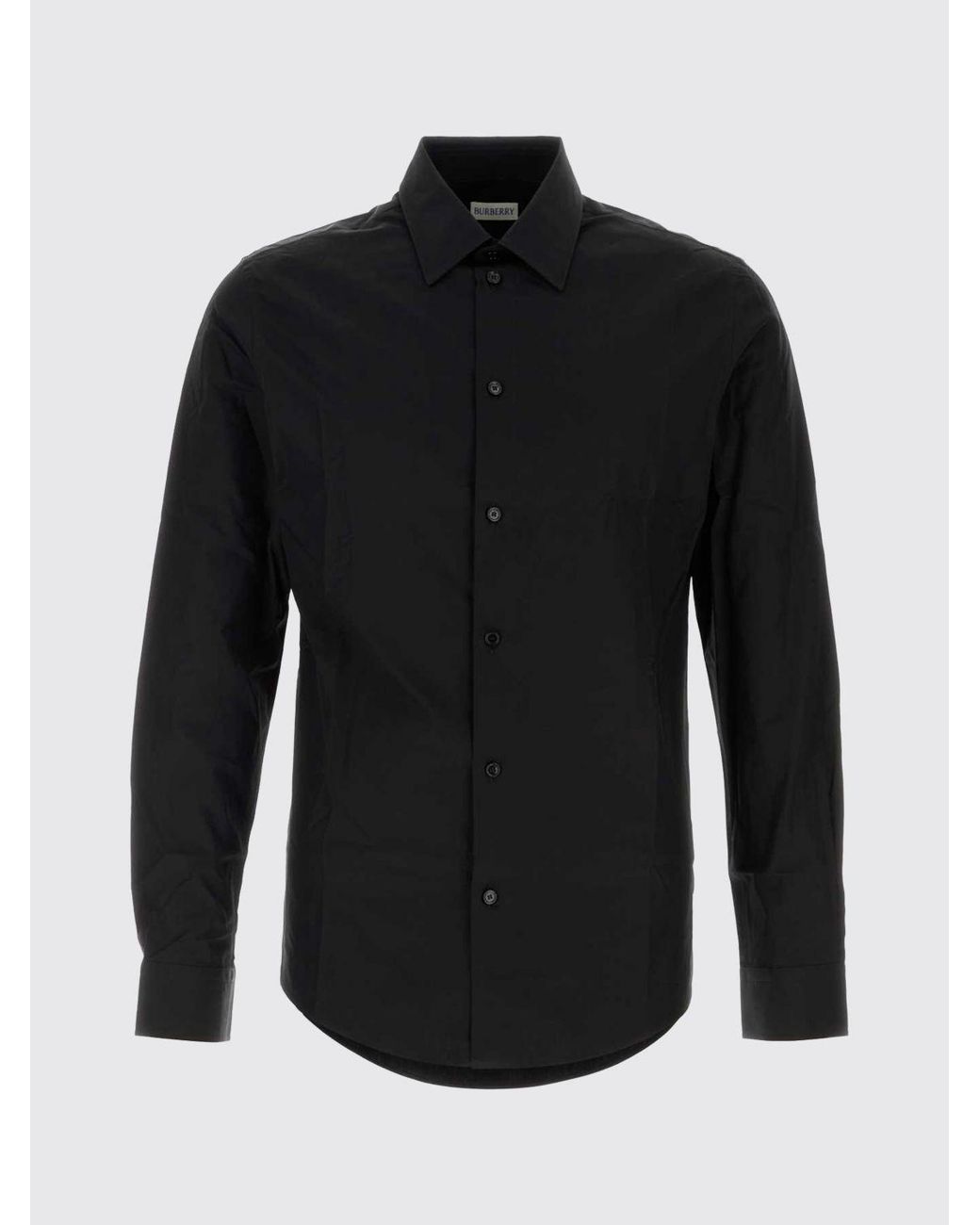 Camicia Basic di Burberry in Black da Uomo