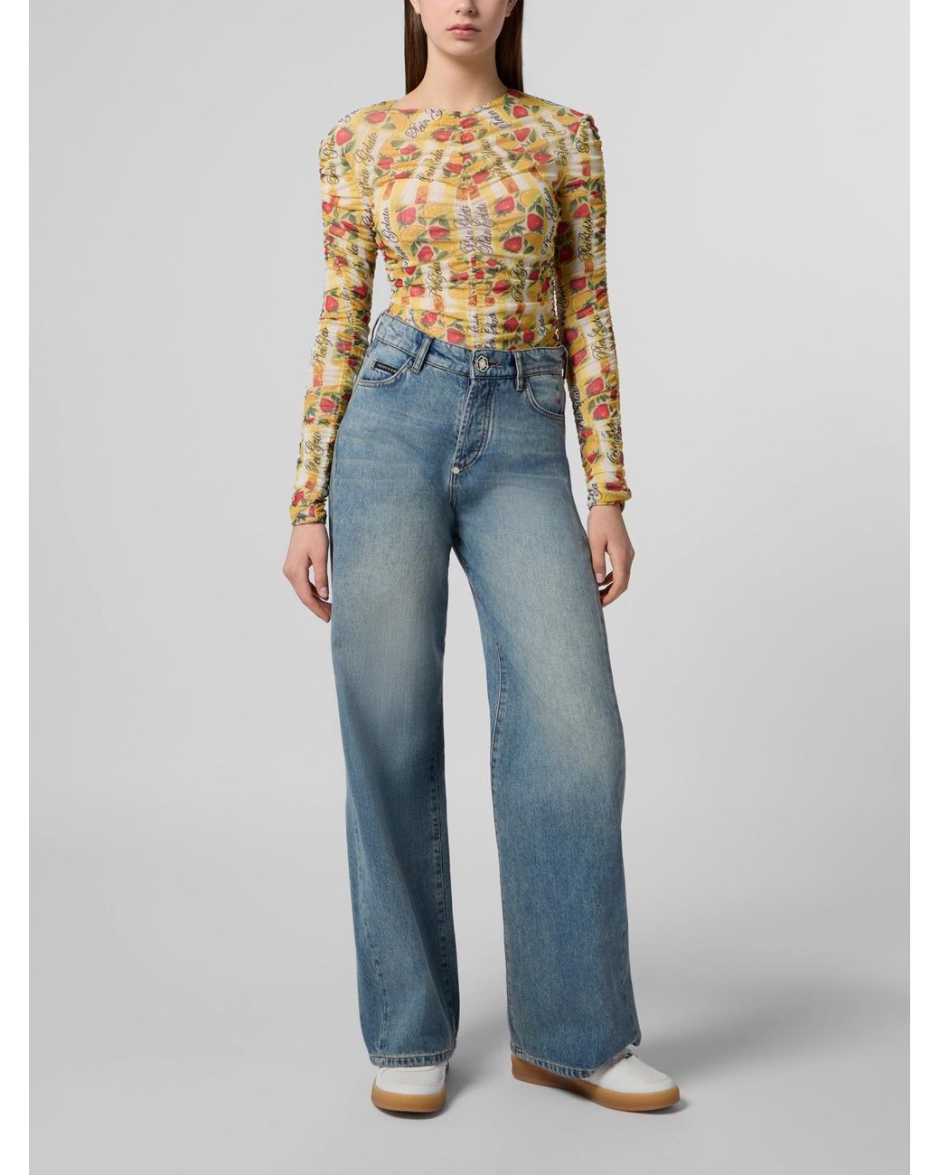 Philipp Plein Blue Bodysuit