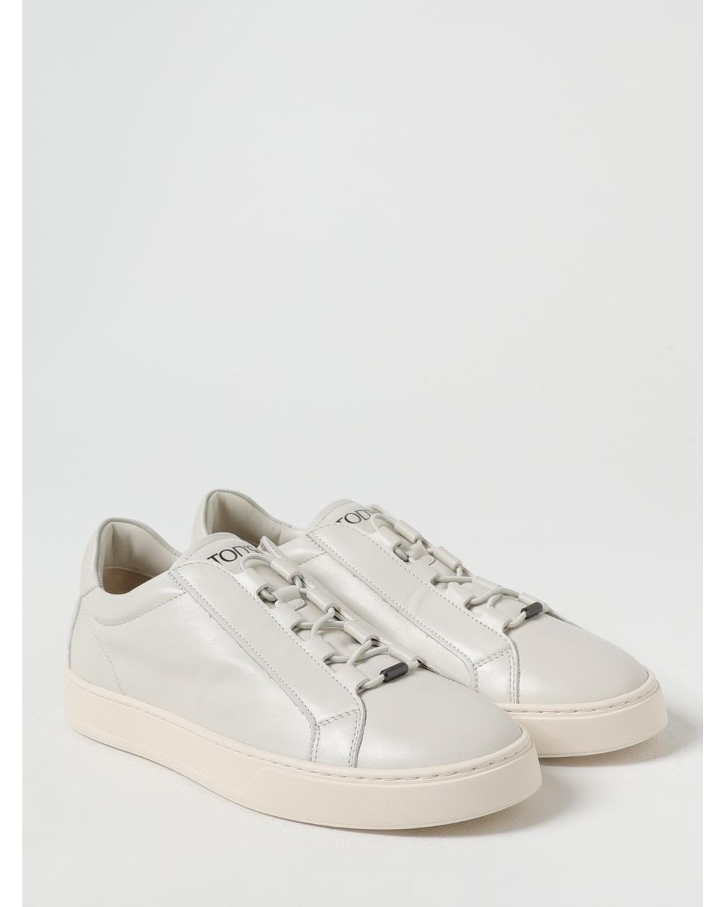 Tod's Natural Leather Sneakers for men