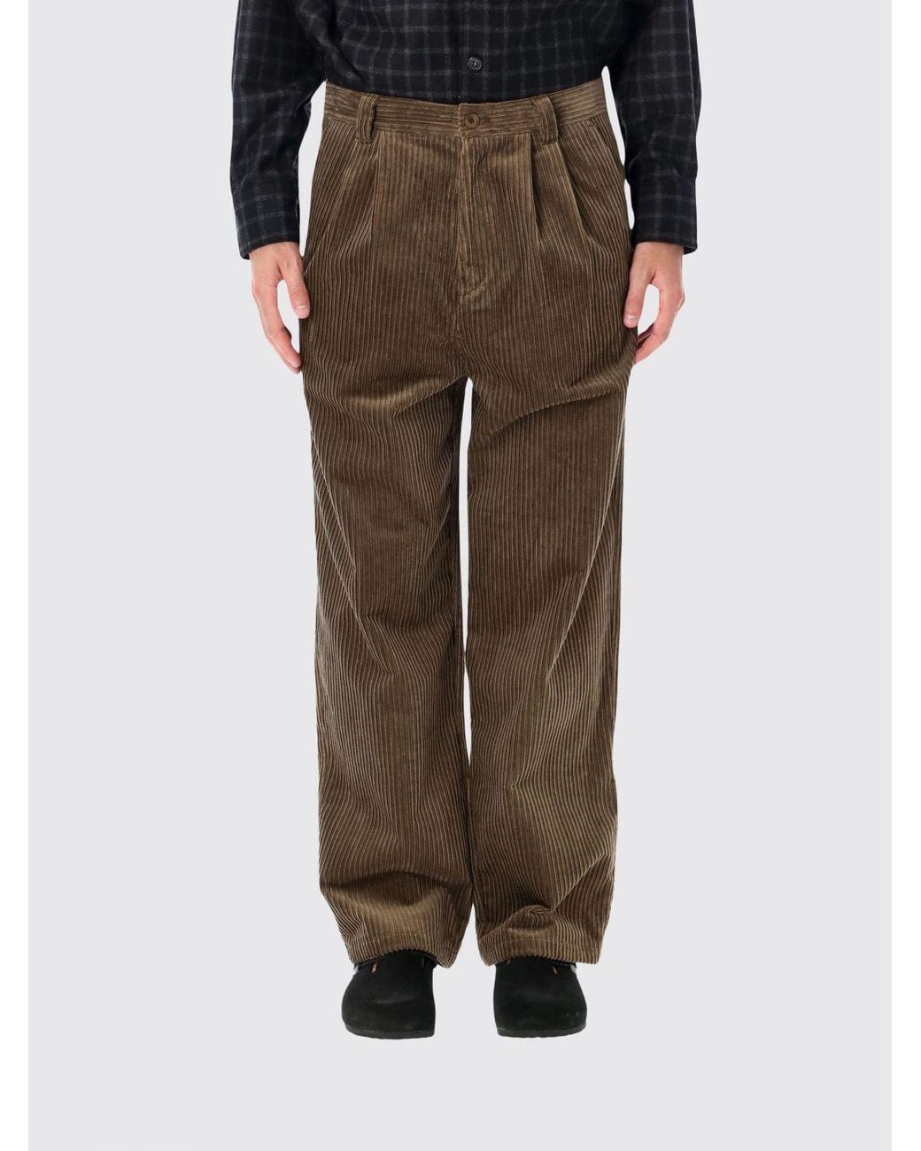 A.P.C. Green Wide-Leg Trousers for men
