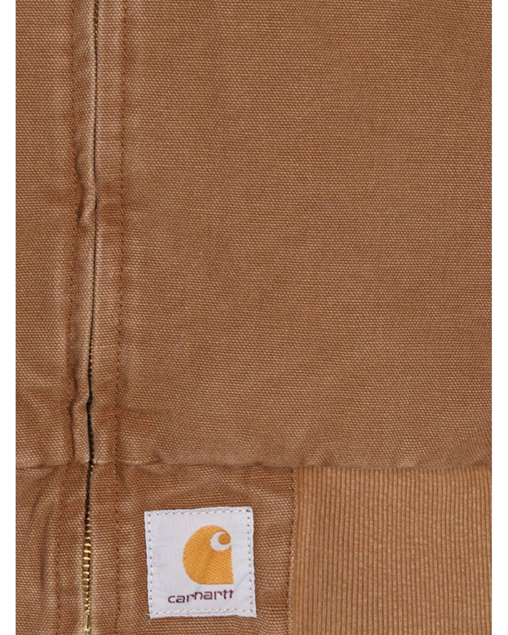 Carhartt Blue Og Santa Fe Organic Cotton Canvas Jacket With Corduroy Collar for men