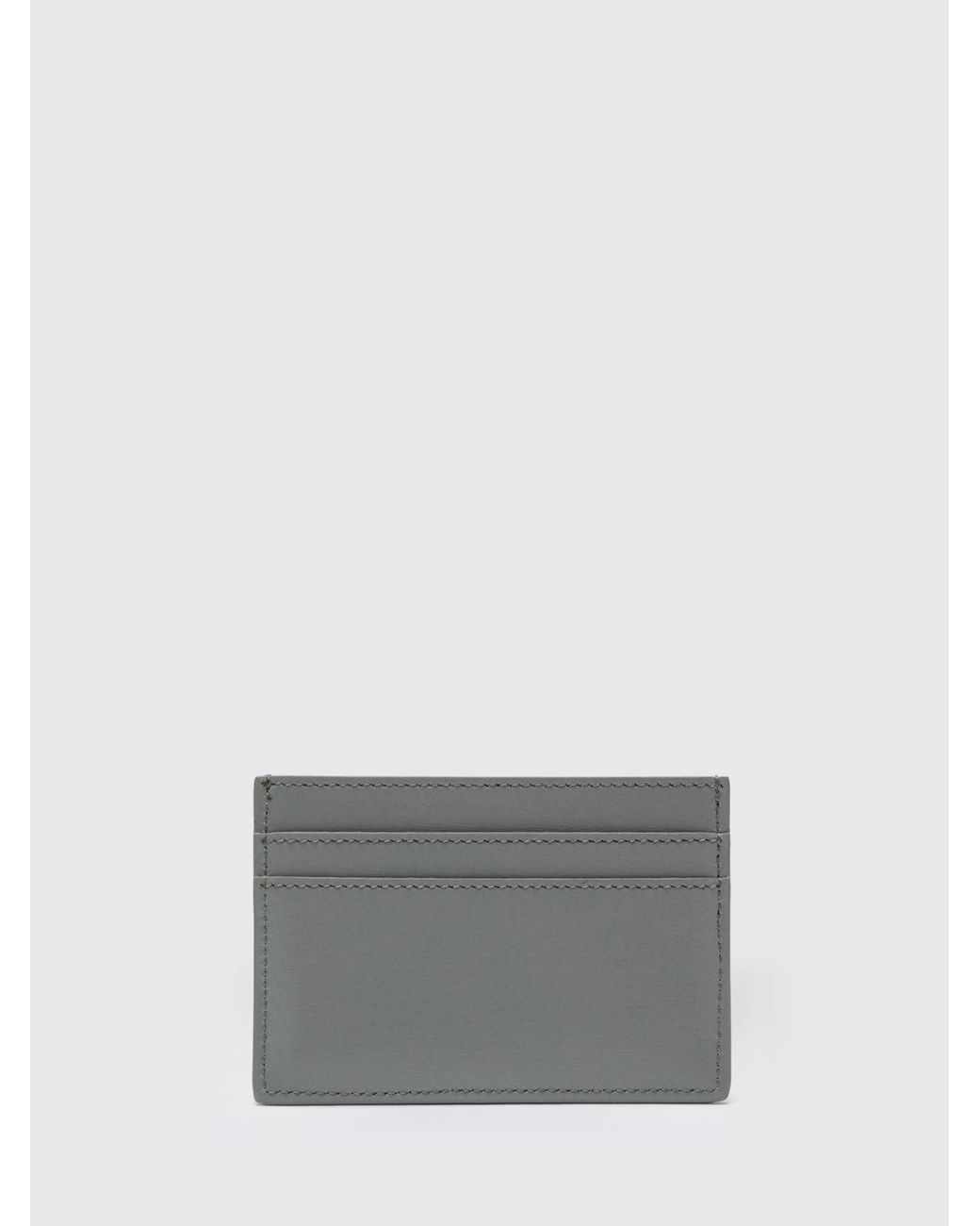 Fendi Squared Ff Leder-Kreditkartenhalter in Gray für Herren