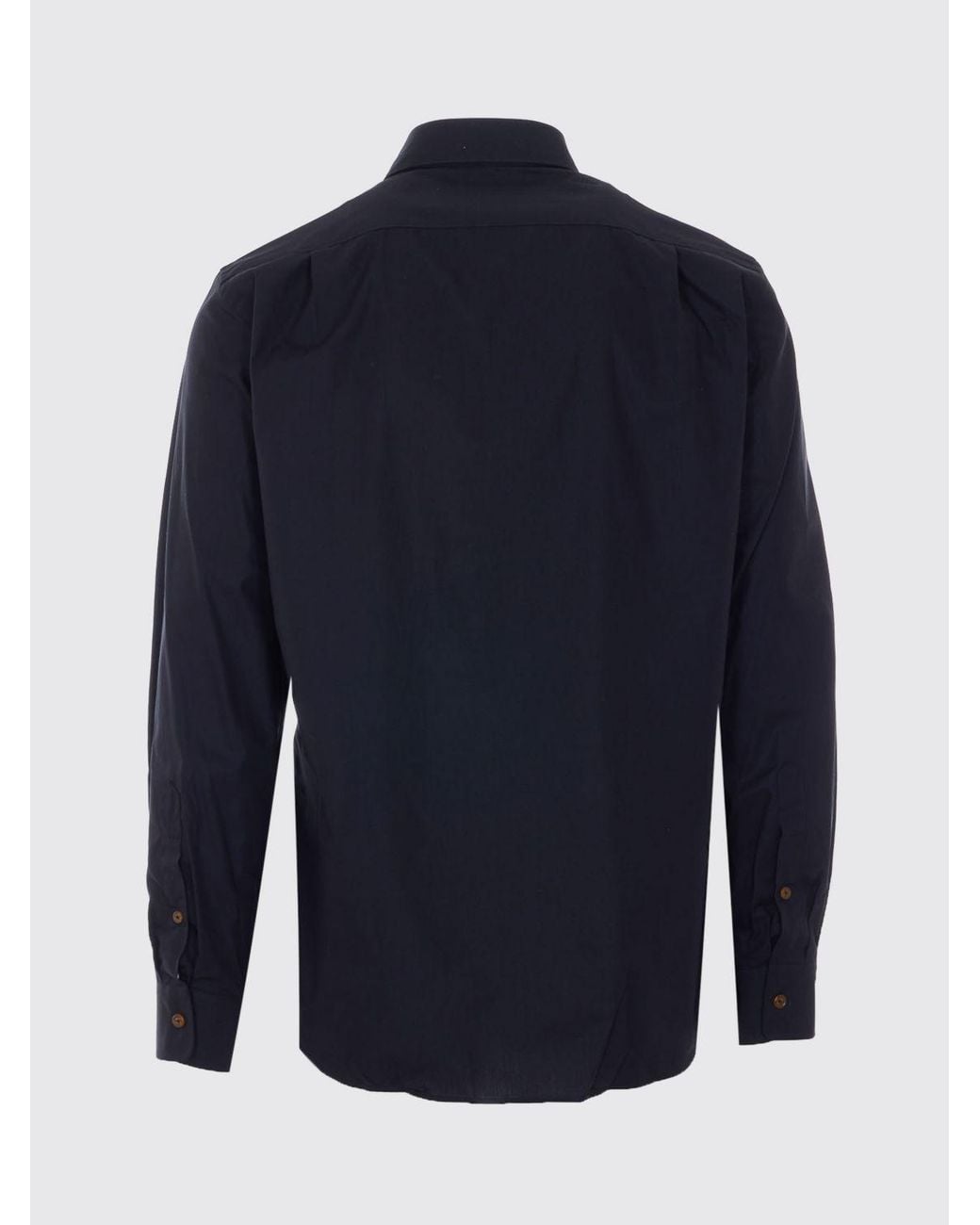 Vivienne Westwood Blue Two Button Krall Cotton Shirt for men