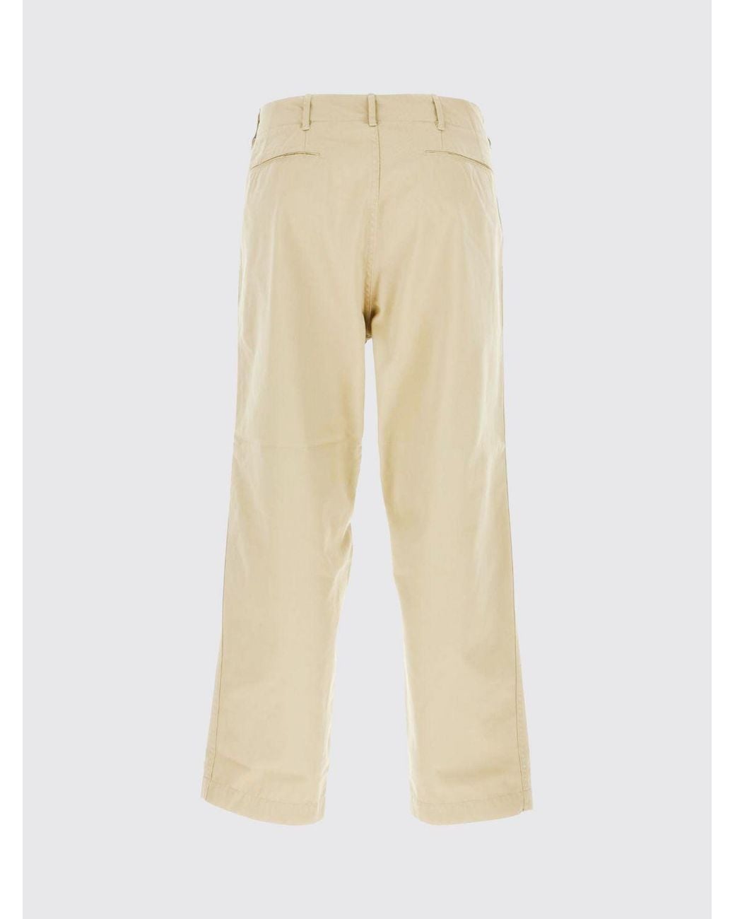 Nanamica Natural Slim Fit Cotton Blend Chino Trousers With Belt Loops for men