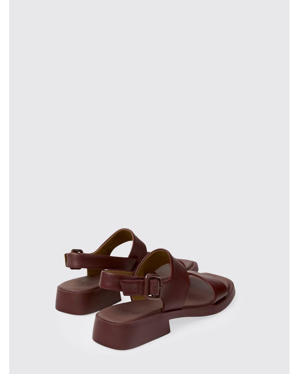Camper Brown Dana Leather Sandals