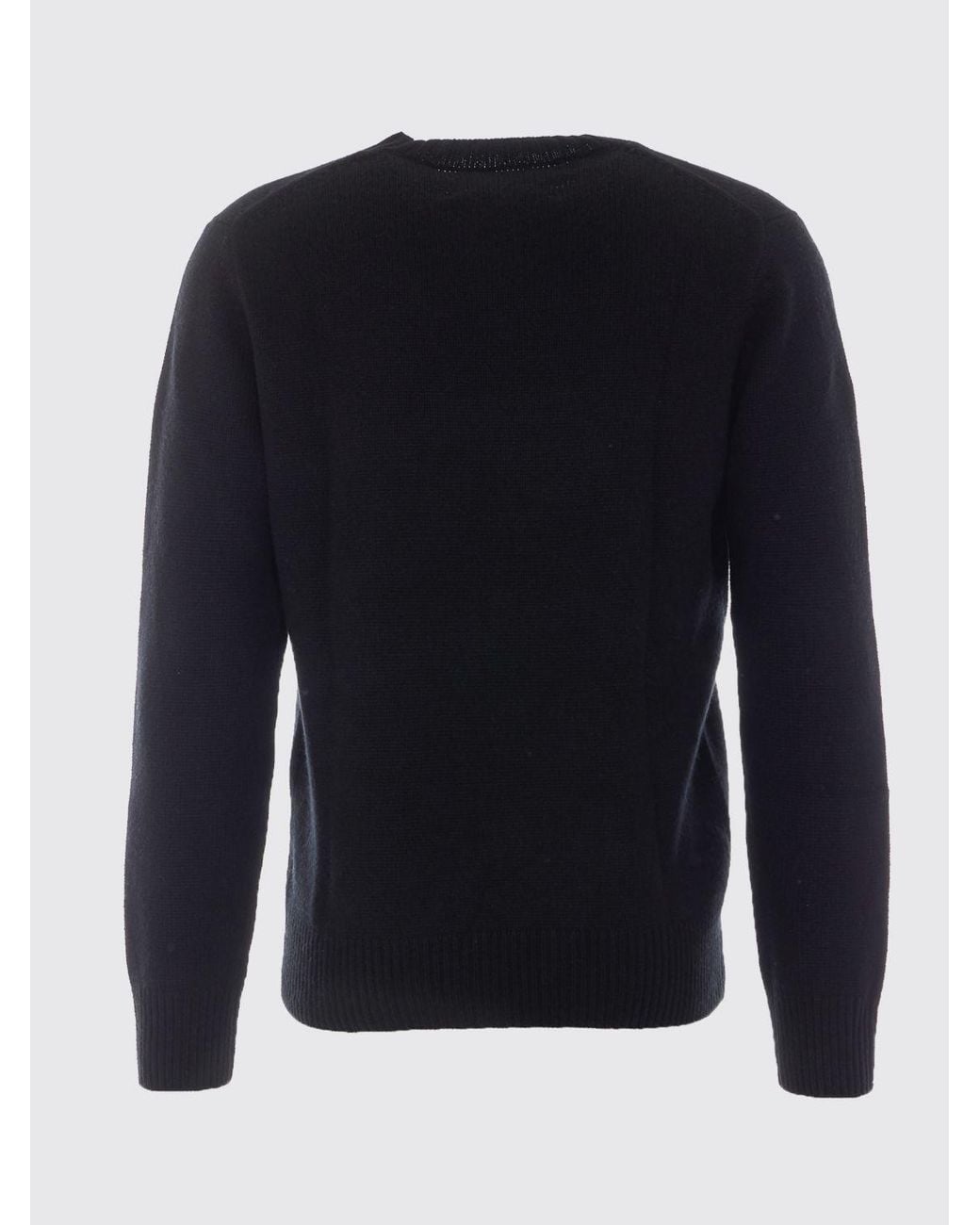Soft Goat Blue 100% Pure Cashmere Crewneck Jumper With Ribbed Trims for men