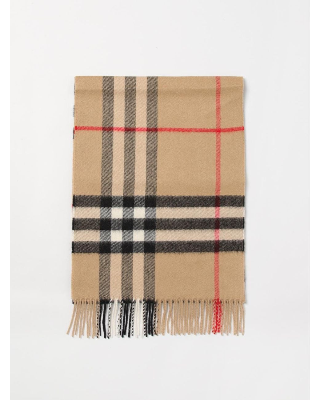 Burberry Natural Vintage Check Cashmere Scarf
