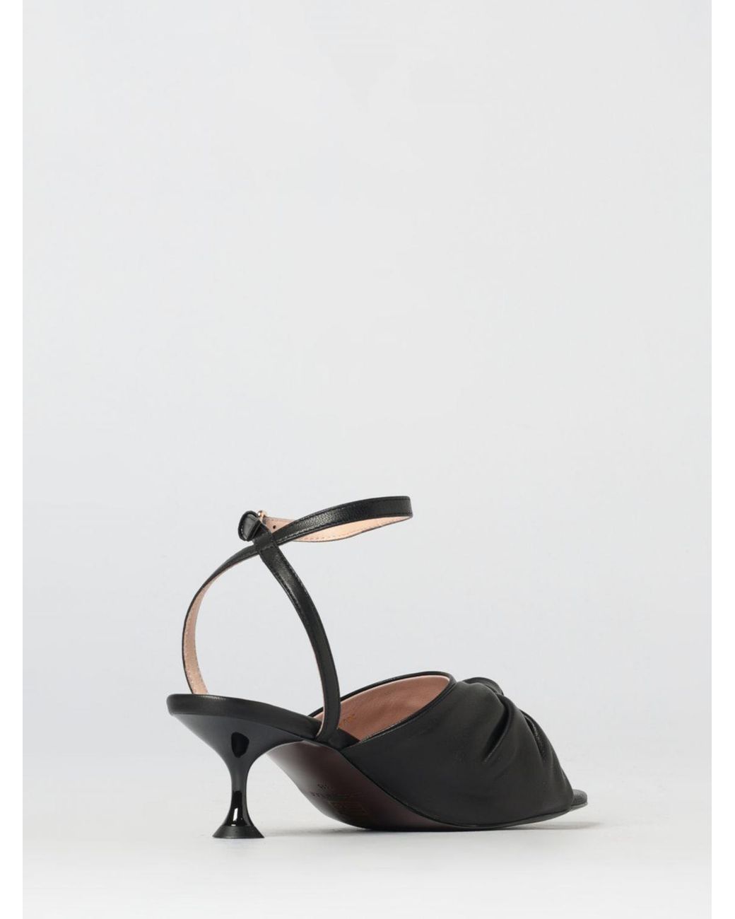 Coccinelle White Furoshiki Leather Sandals With Bow
