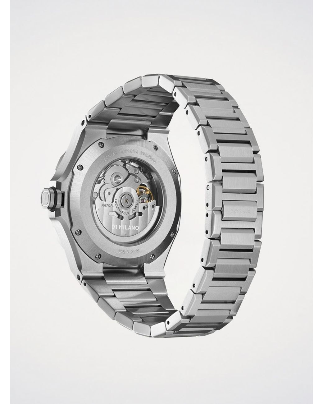 D1 Milano Gray Skeleton Watch 41.5 Mm for men