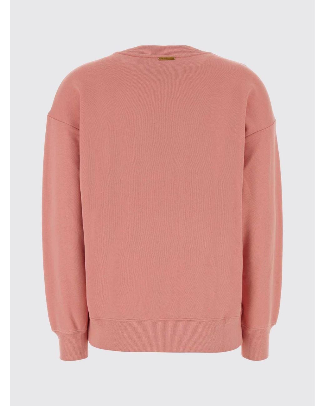 Michael Kors Red Cotton Crewneck Sweatshirt With Contrasting Logo And Dropped Shoulders