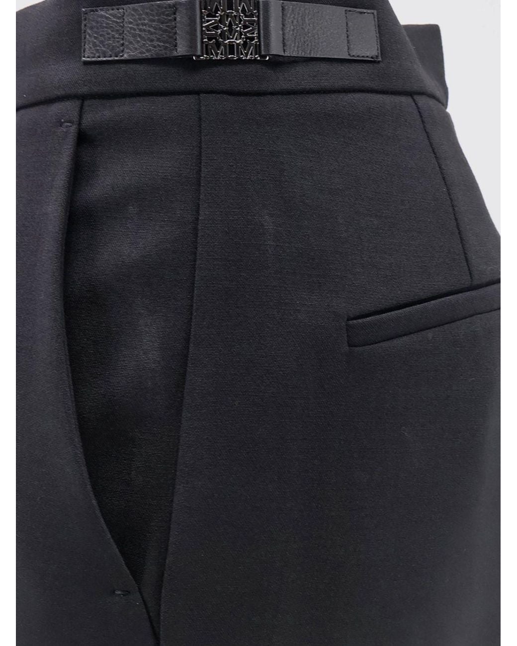 Max Mara Blue Acino Mid-Rise Slim Fit Skinny Wool Trousers