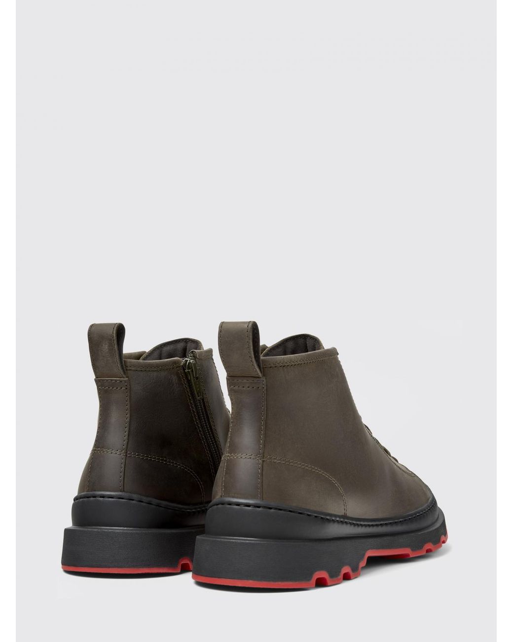 Camper Green Brutus+ Leather Ankle Boots for men