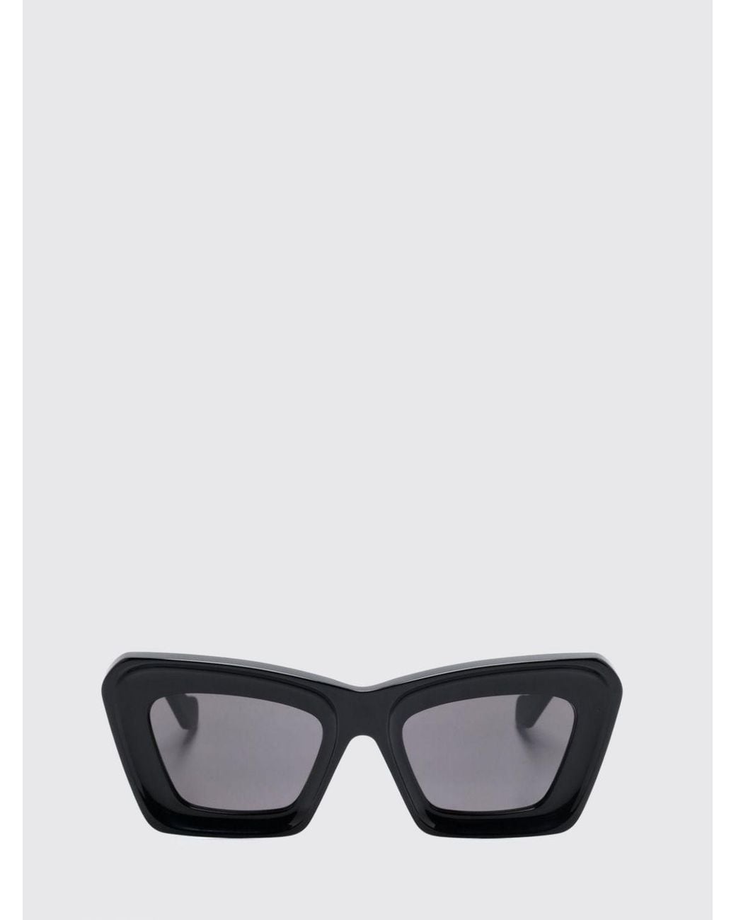 Loewe Gray Anagram Tortoiseshell Acetate Cat-Eye Sunglasses