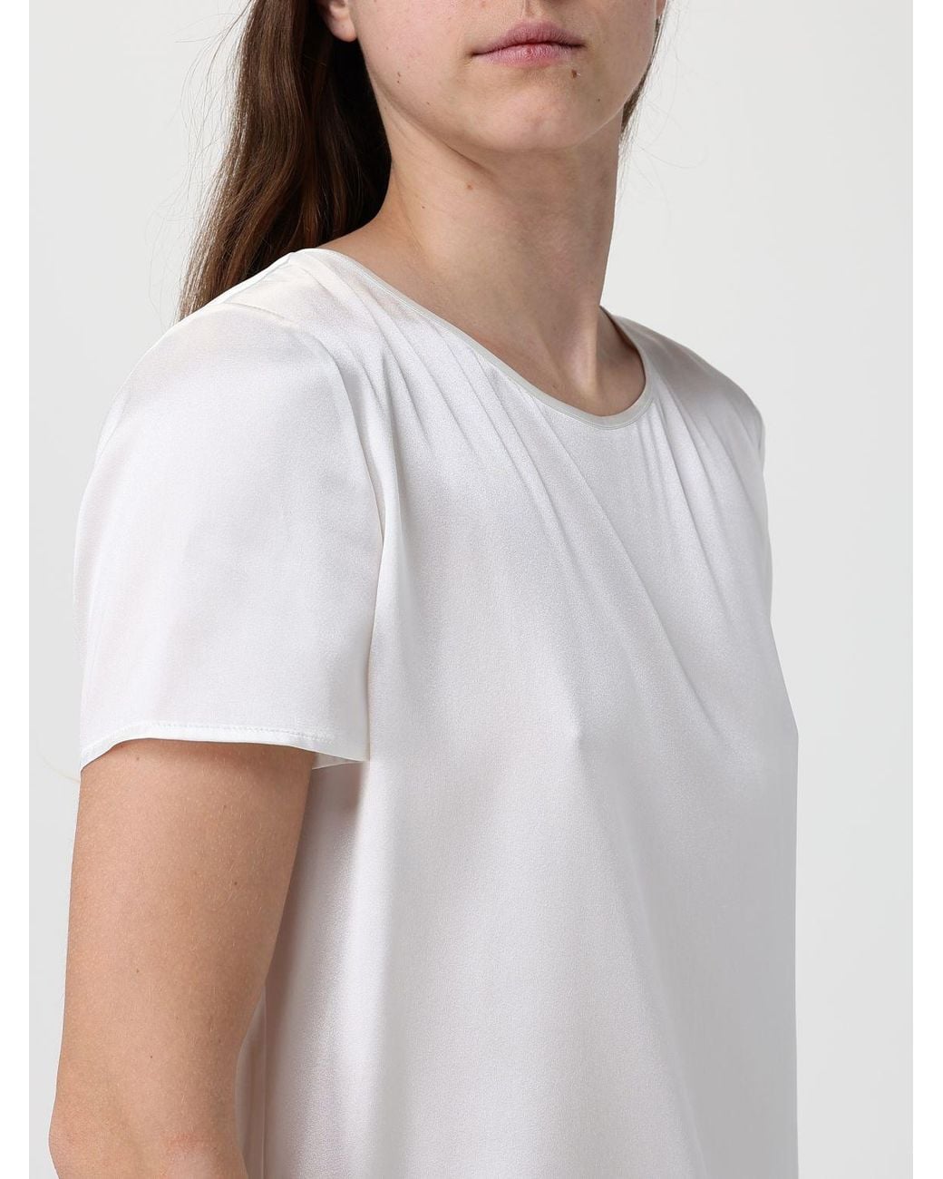 Max Mara White Silk Blouse