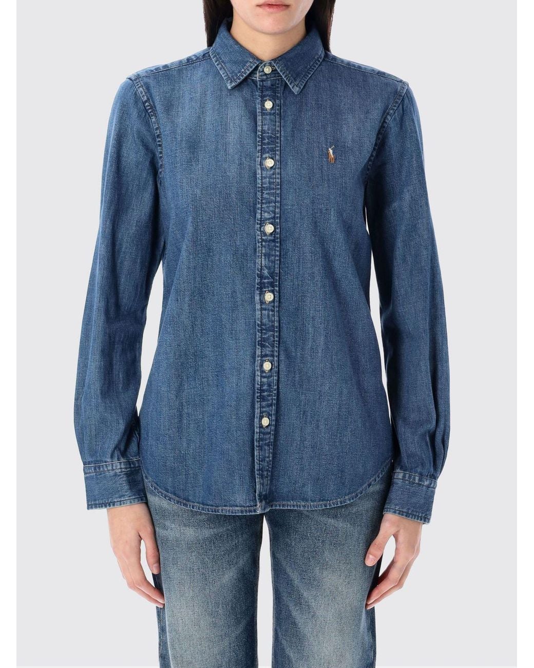Polo Ralph Lauren Blue Cotton Denim Shirt