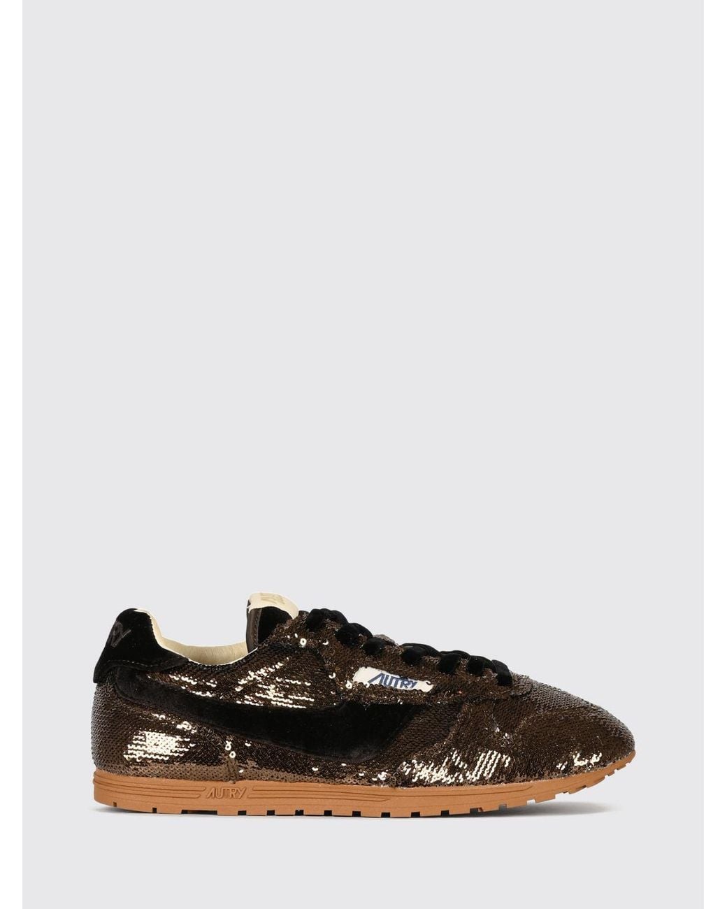 Autry White Windspin Leather And Laminated Leather Sneakers With Carved Logo