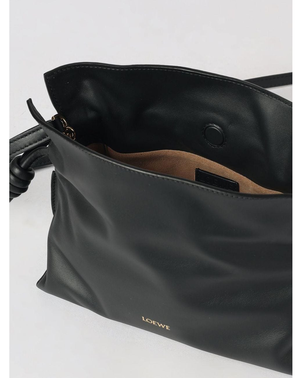 Loewe Black Flamenco Calfskin Mini Bucket Bag With Drawstring