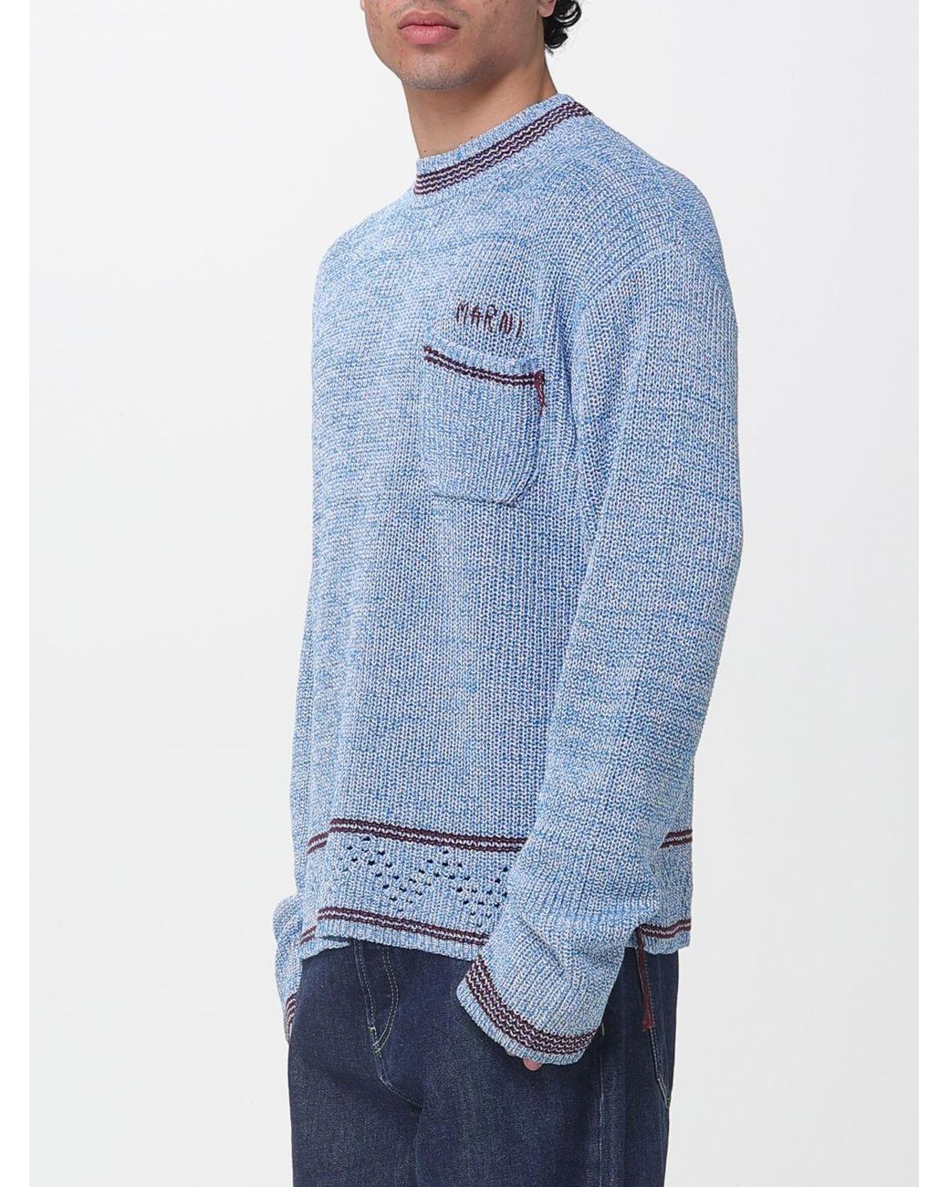 Pullover Girocollo di Marni in Blue da Uomo