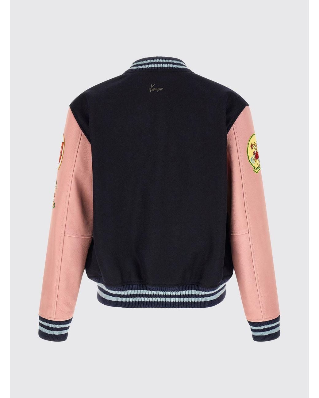 KENZO Blue Wool Varsity Jacket for men