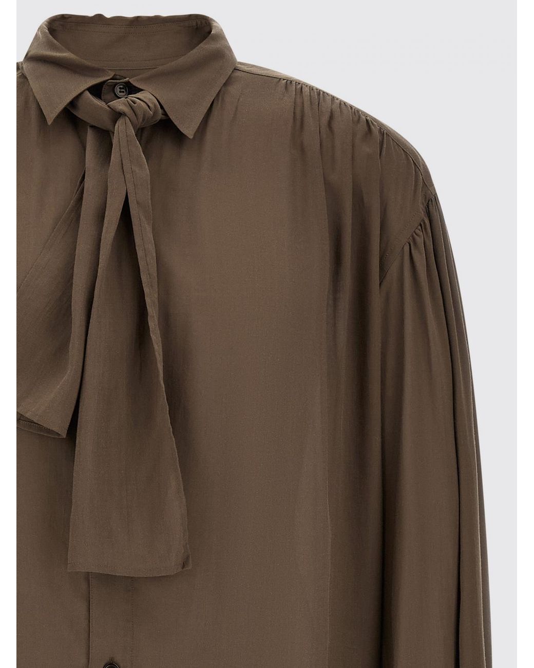 Yohji Yamamoto Brown Long-Sleeved Shirt for men