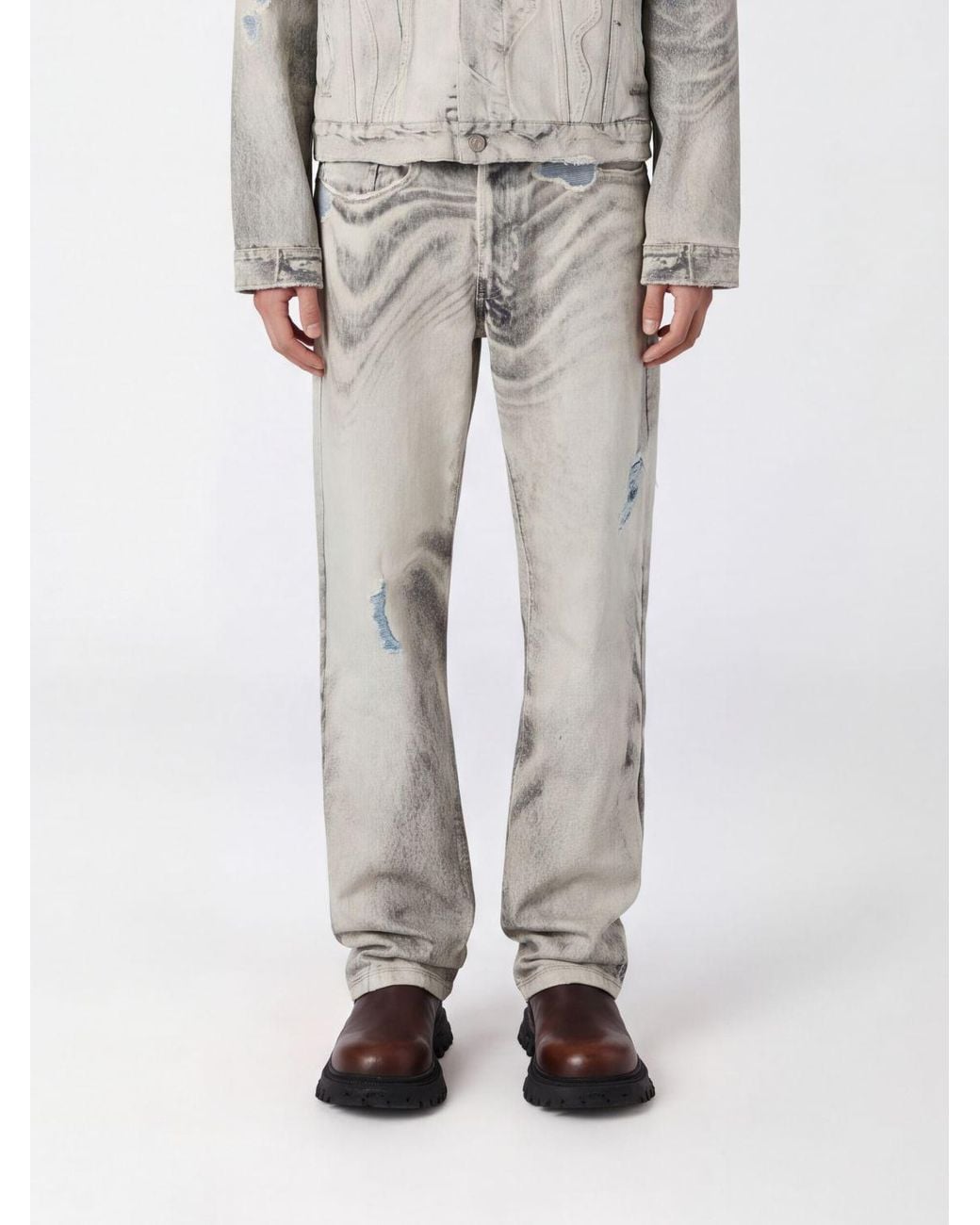 Camper Gray Straight Jeans for men