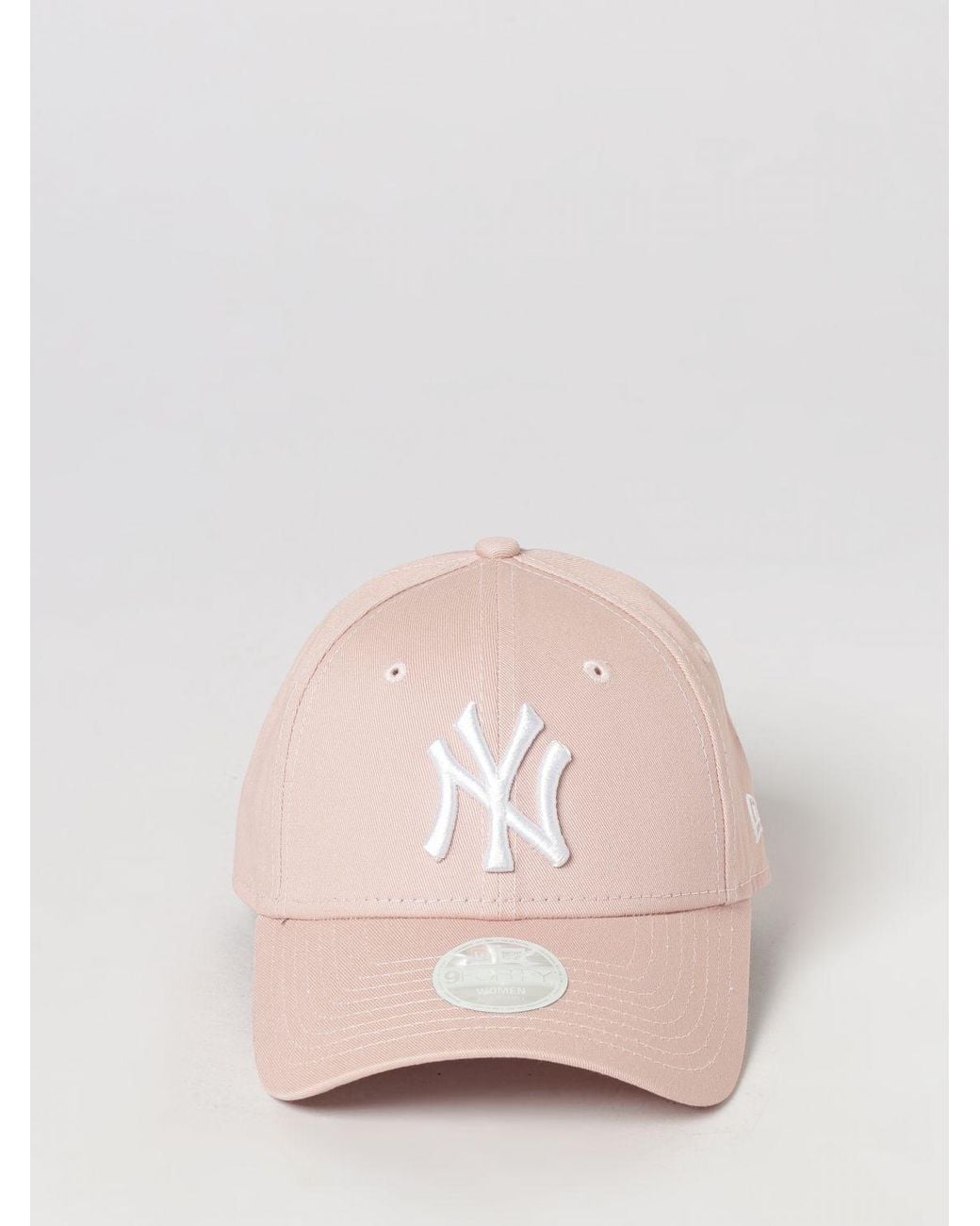 KTZ Pink 9Forty Ny Yankees Cotton Baseball Cap With Embroidered Logo