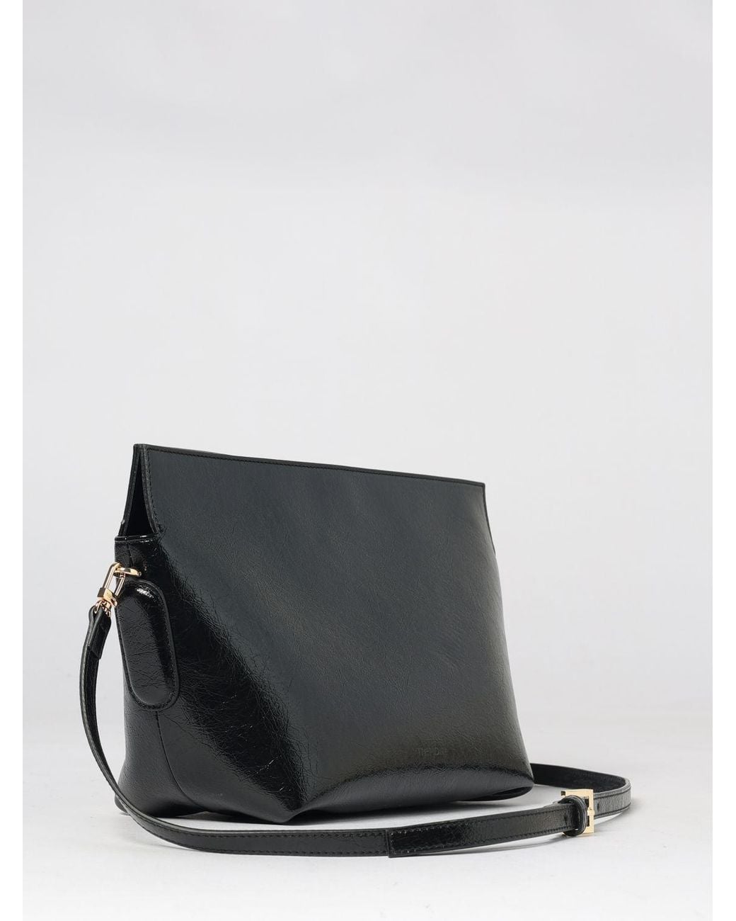 THEMOIRÈ Black Themoir&Egrave Zoe Vegan Leather Clutch With Removable Strap And Pouch