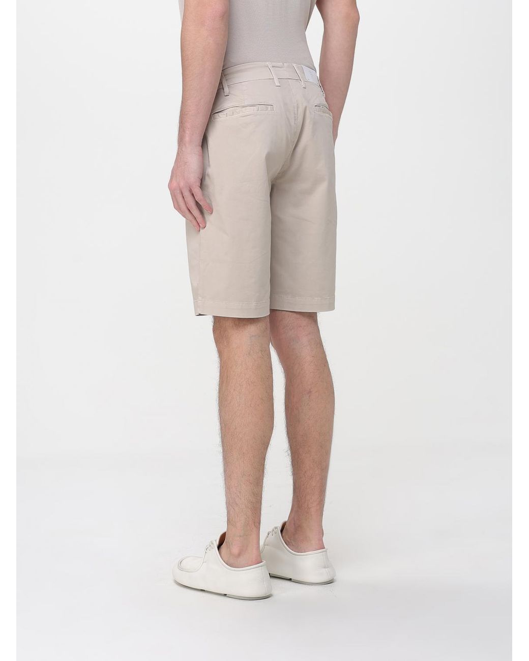 Eleventy Natural Stretch Cotton Shorts for men