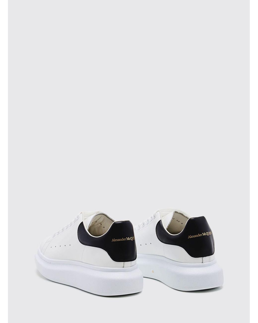 McQueen White Oversized Leather Sneakers for men
