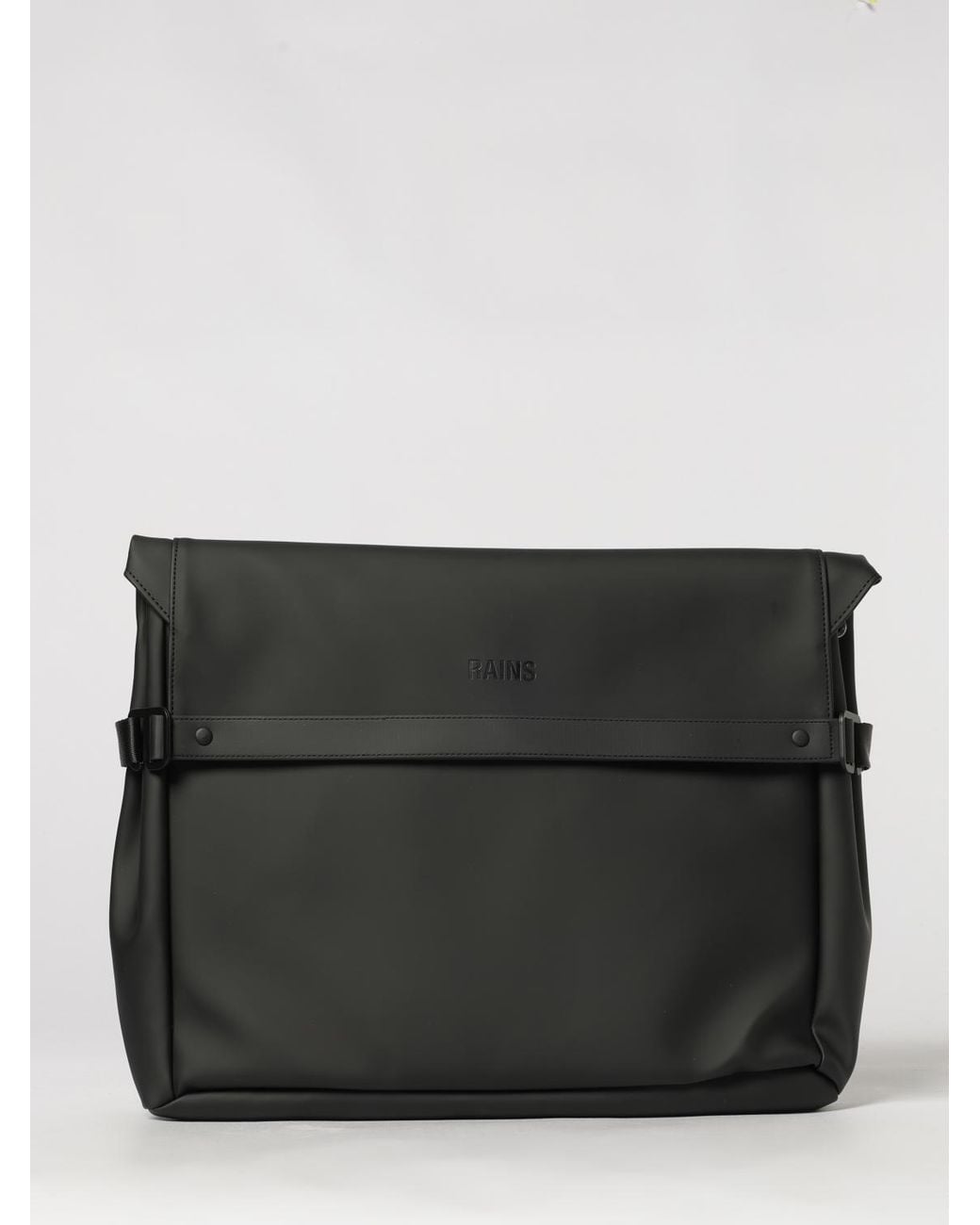 Rains Black Shoulder Bag for men