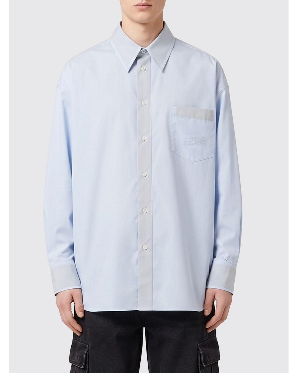 MM6 by Maison Margiela Blue Shirt for men
