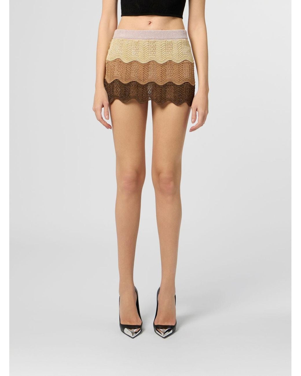 Philipp Plein Natural Skirt