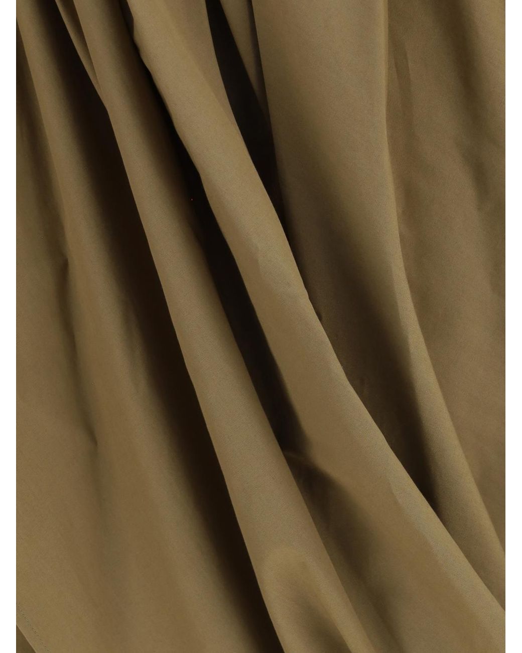 Chloé Green ChloÉ Draped Cotton Skirt