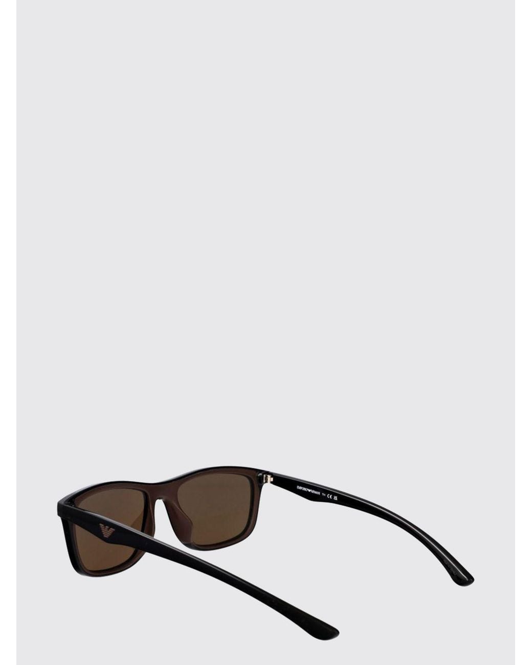 Emporio Armani Brown Aviator Sunglasses for men
