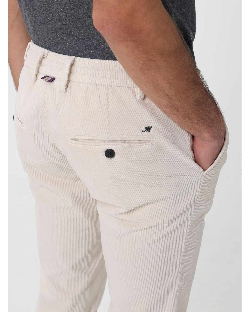Mason's White Trousers for men