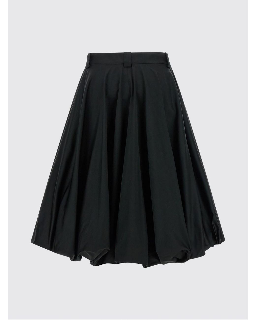 Balenciaga Black Silk Blend Balloon Skirt