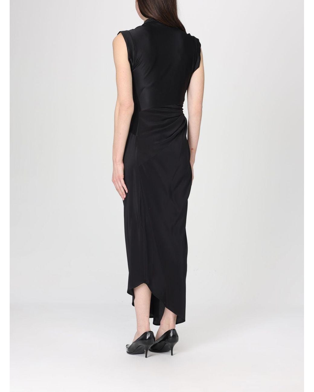100 cotton sweater dress The in Plush Back Style_Illusion Polka Dot Maxi Dress Size:medium