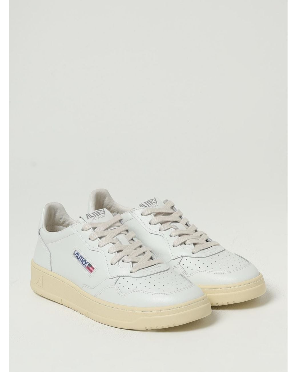 Autry Natural Medalist Leather Sneakers for men