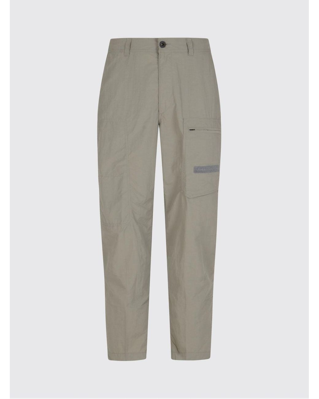 Parajumpers Gray Technical Fabric Cargo Trousers for men