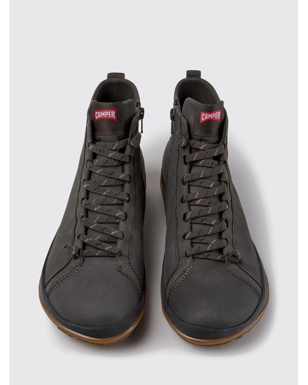 Camper Black Peu Pista Gm Outdoor Ankle Boots for men