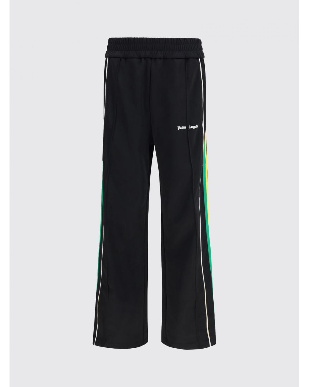 Palm Angels Blue Technical Fabric Jogging Trousers for men