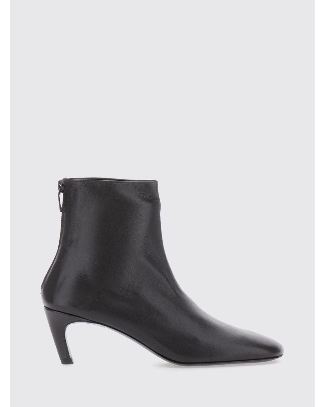 Totême Black Ankle Boots Leather