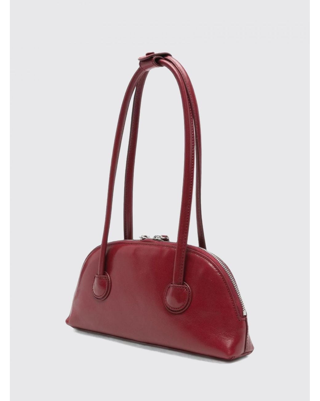 MARGE SHERWOOD Red Bessette Half-Moon Shoulder Bag