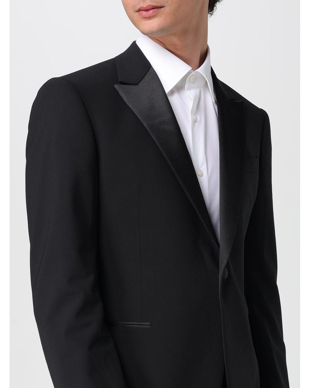 Emporio Armani Black Single-Breasted Suit for men