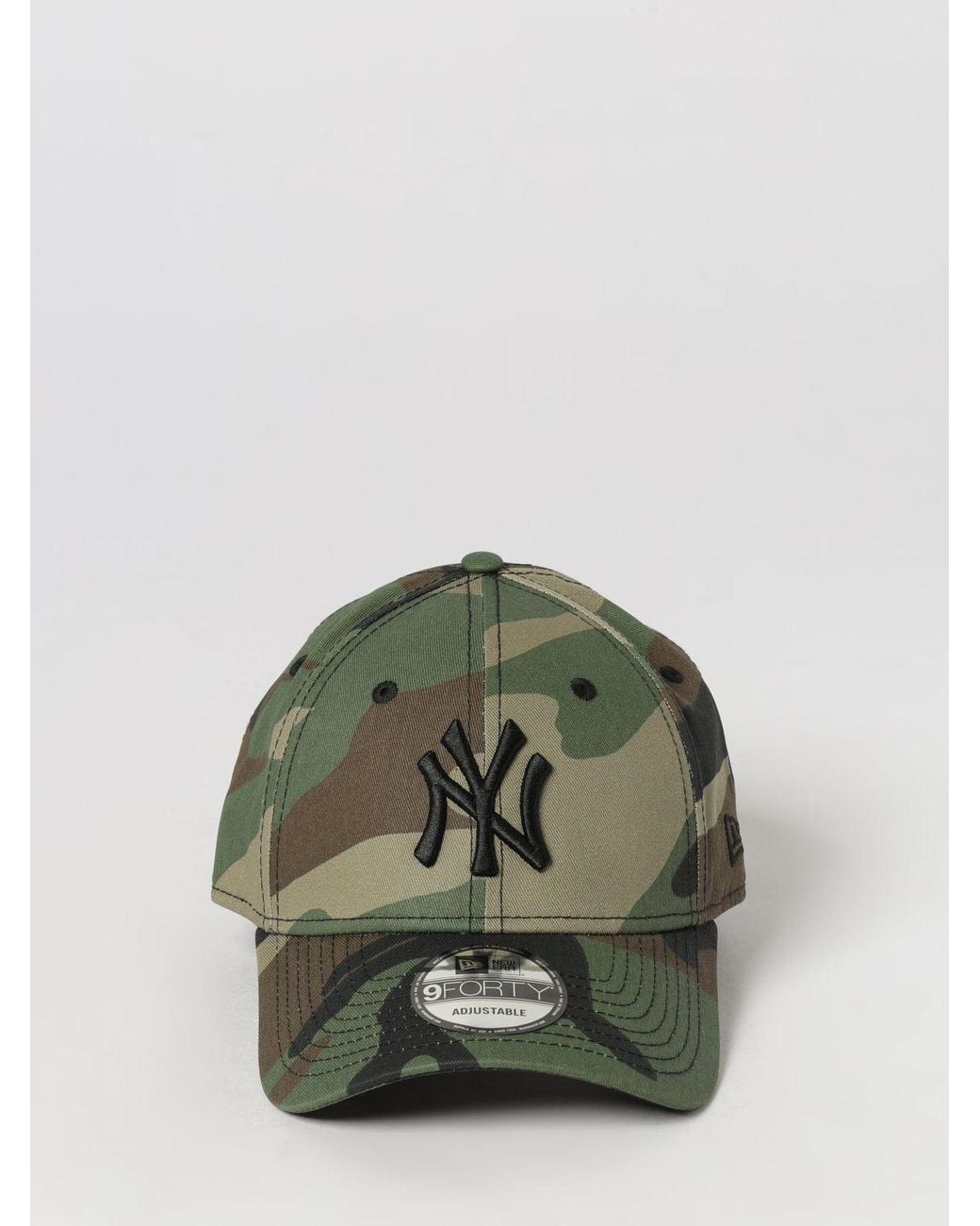 KTZ Green 9Forty Ny Yankees Camouflage Print Cotton Baseball Cap for men