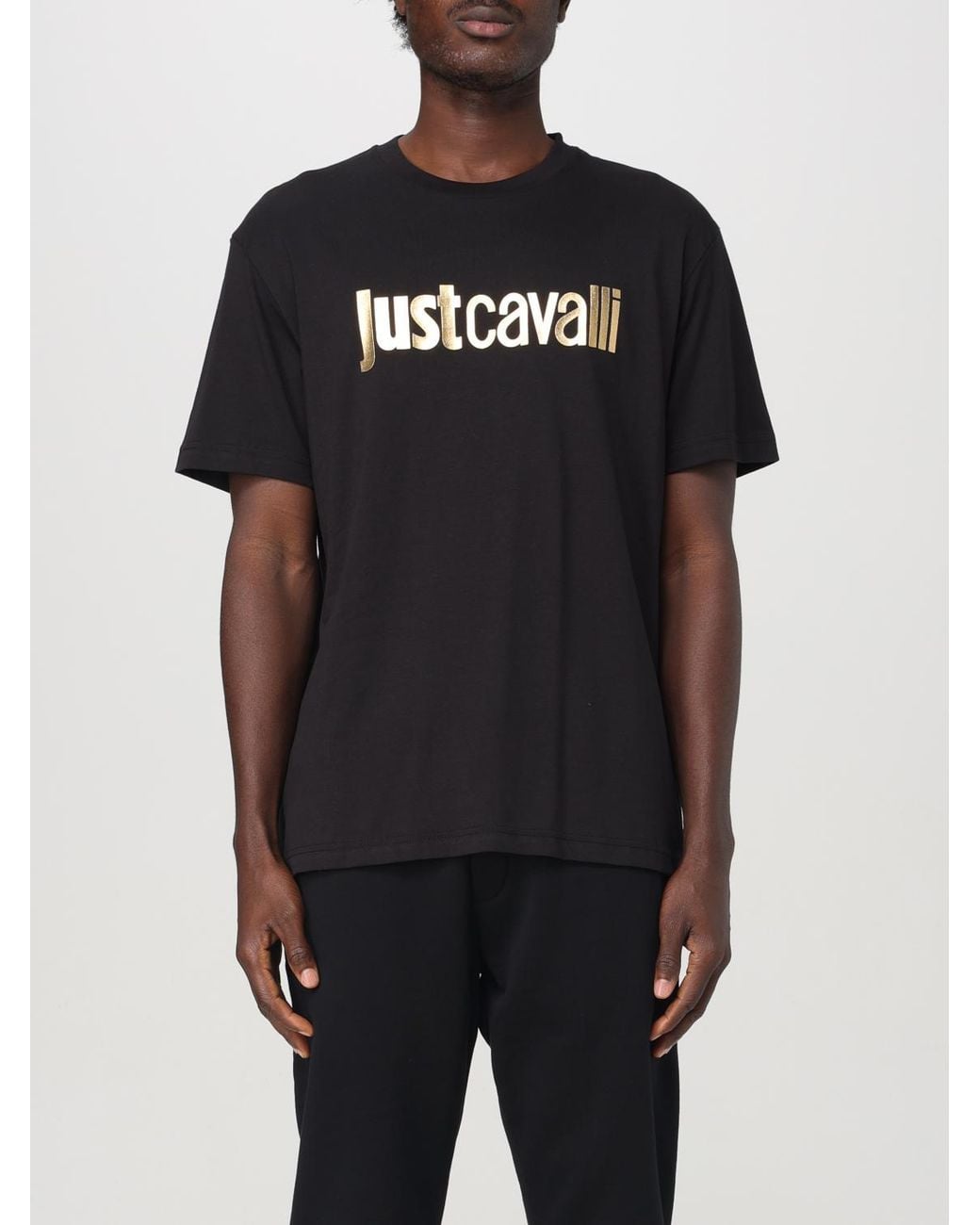 Just Cavalli Black T-Shirt for men