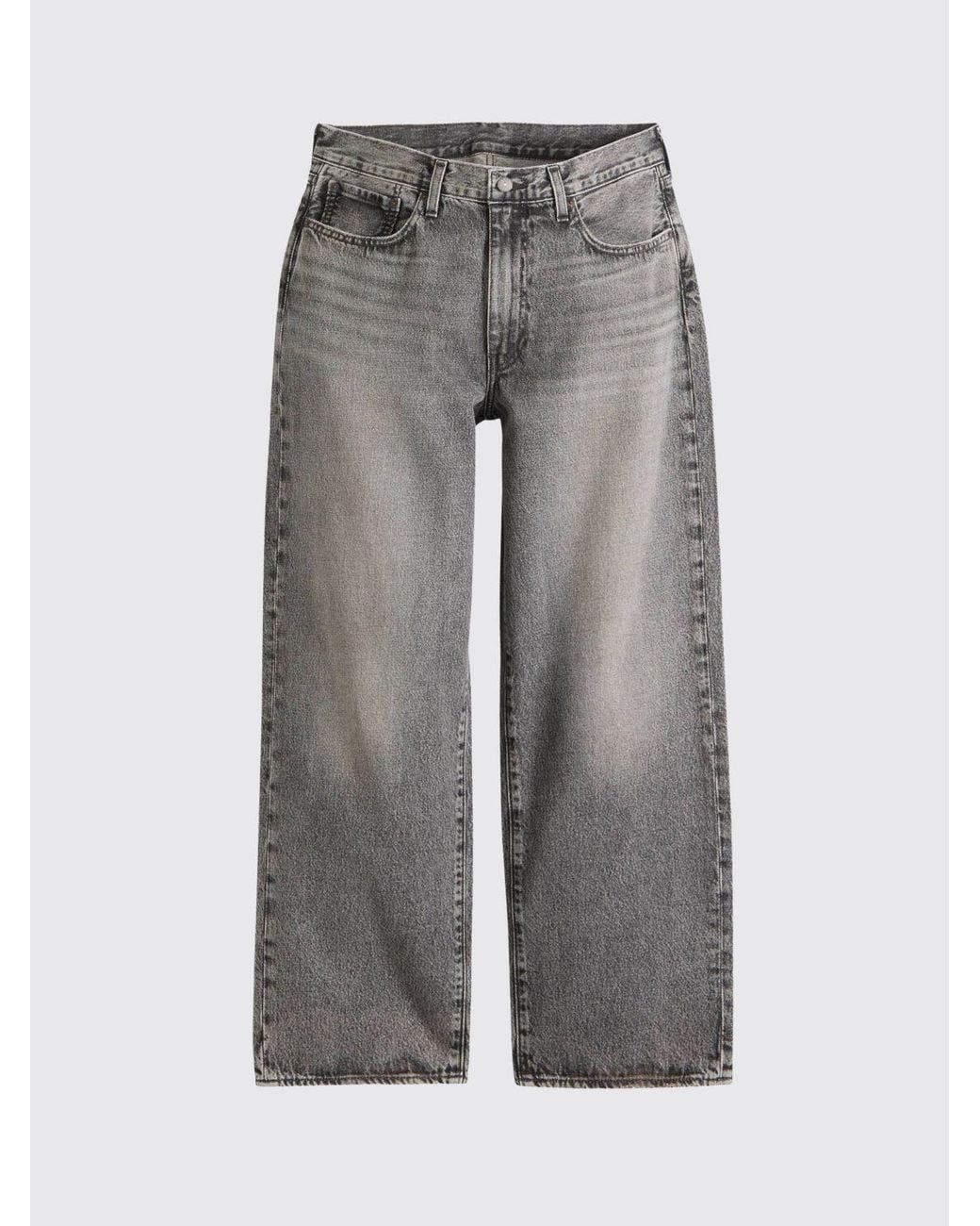 Levi's Black 578 Mid-Rise Wide-Leg Jeans for men